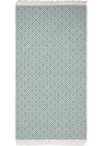 Cotto 80X150CM %100 Pamuk Çift Taraflı Çamaşır Makinesinde Yıkanabilir Saçaklı Kilim