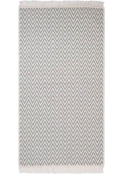Cotto 80X150CM %100 Pamuk Çift Taraflı Çamaşır Makinesinde Yıkanabilir Saçaklı Kilim