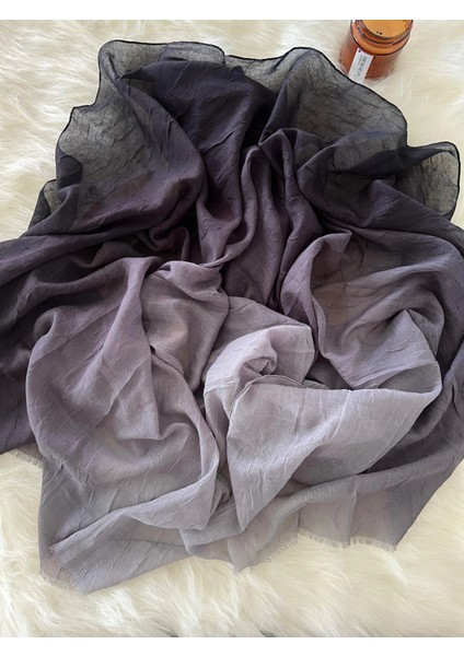 Vavscarfs Degrade Renk Geçişli Konfor Şal Kül Rengi fiyatları