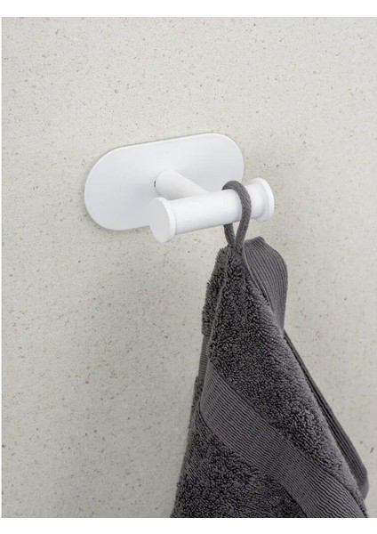 Gbmotion Turbo-Loc® Duo Mod. Orea Beyaz Mat Paslanmaz Çelik Duvar Kancası indirimleri