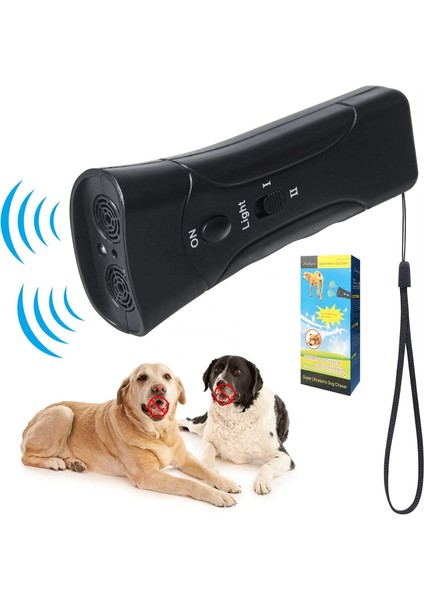 Ultrasonik Köpek Uzaklaştırıcı - LED Işıklı Köpek Eğitici ve Kovucu fırsatları