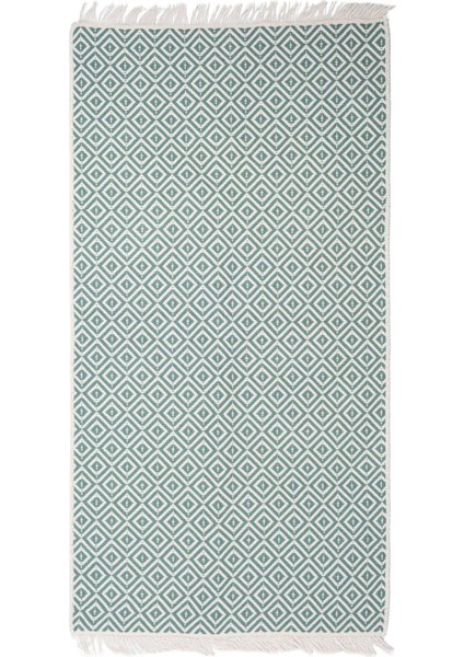 Cotto 80X150CM %100 Pamuk Çift Taraflı Çamaşır Makinesinde Yıkanabilir Saçaklı Kilim