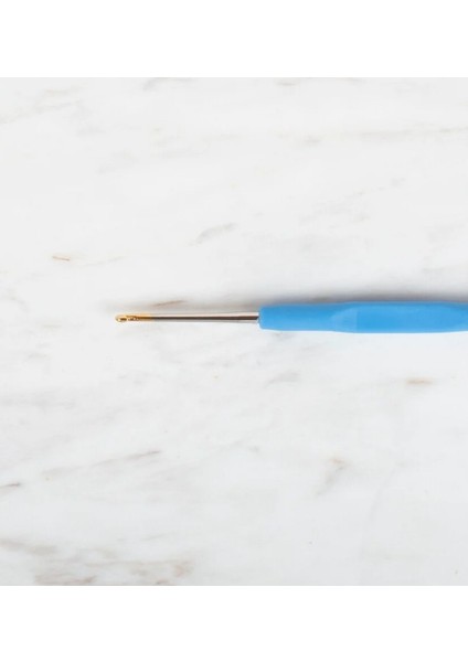 Yabalı Altın Uçlu Elastik Saplı Dantel Tığ No:2 & 1.75MM-MAVİ fiyatları