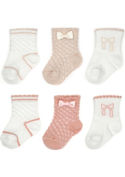 CSYC1004 Bebek 6'lı Fiyonklu Çorap %100 Organik Pamuk, Bebek - Yenidoğan - CSYC1004 fiyatları