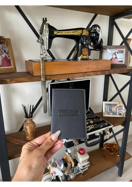 Rks Dikişli Araç Ruhsat Kılıfı Kabı Oto Ruhsatlık Araba Ruhsat Koruyucu