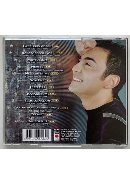 Serdar Ortaç Gecelerin Adamı CD (Orjnal 1998 Dönem Baskı Cd) fiyatları