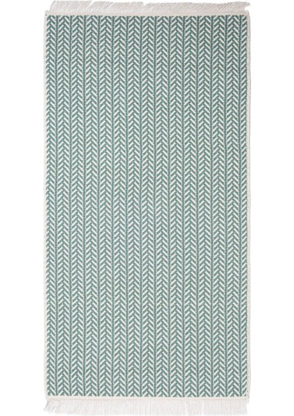 Cotto 80X150CM %100 Pamuk Çift Taraflı Çamaşır Makinesinde Yıkanabilir Saçaklı Kilim