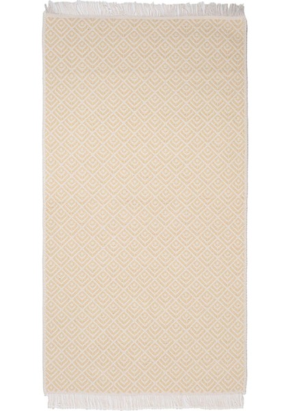 Cotto 80X150CM %100 Pamuk Çift Taraflı Çamaşır Makinesinde Yıkanabilir Saçaklı Kilim