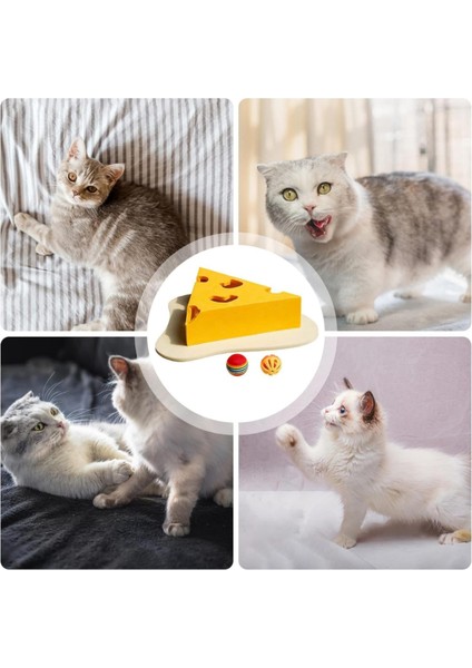 Gissa Eğlenceli Kedi Oyun Evi - Eğlenceli Peynir Dilimi Tasarım, Kedi Oyuncağı ve Tırmalama Evi fiyatları