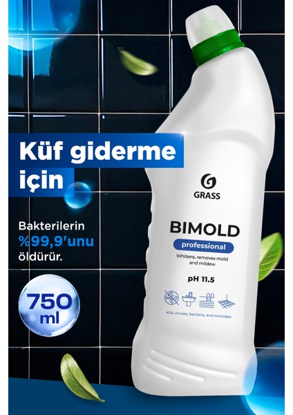Bimold Küf ve Mantar Temizleyici Jel 750 ml | Profesyonel Beyazlatıcı | Havuz & Banyo & Fayans