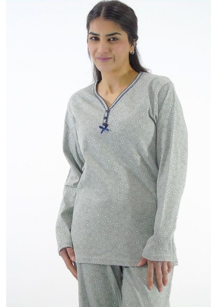 Çiçek Desenli Interlok Pijama Takımı fiyatları