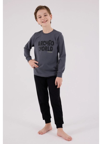 Uzun Kol Erkek Çocuk Pijama Takım 3684