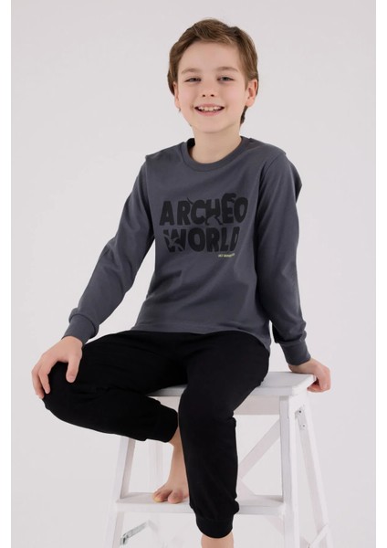Uzun Kol Erkek Çocuk Pijama Takım 3684 fiyatları