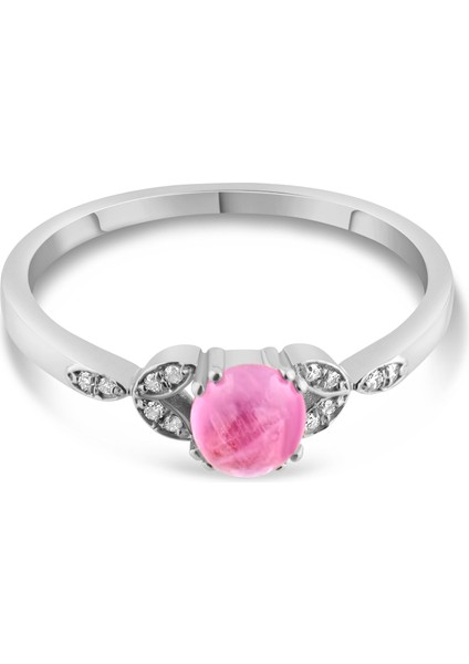 0.95 Karat Pırlanta Turmalin Yüzük, Gerçek Pırlanta, Sertifikalı Mücevher