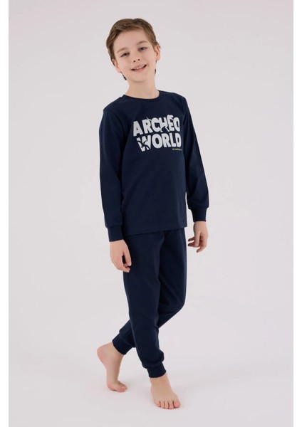 Uzun Kol Erkek Çocuk Pijama Takım 3684