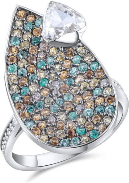 1.61 Karat Pırlanta Yüzük, Gerçek Pırlanta, Sertifikalı Mücevher