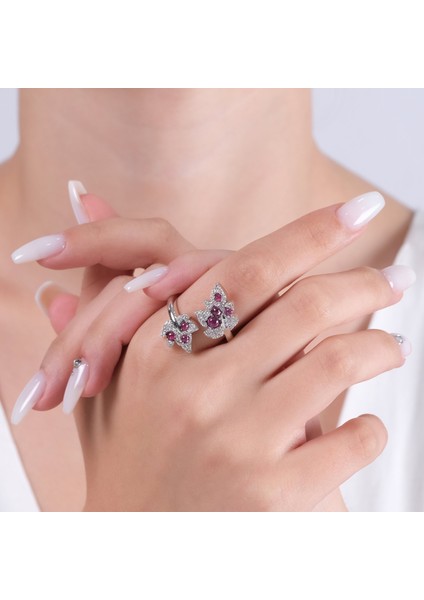 1.34 Karat Pırlanta Yakut Yüzük, Yaprak Figürlü, Gerçek Pırlanta, Sertifikalı Mücevher fiyatları