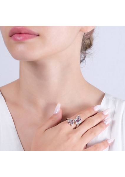 1.34 Karat Pırlanta Yakut Yüzük, Yaprak Figürlü, Gerçek Pırlanta, Sertifikalı Mücevher modelleri