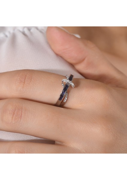 0.63 Karat Pırlanta Safir Yüzük, Gerçek Pırlanta, Sertifikalı Mücevher fiyatları