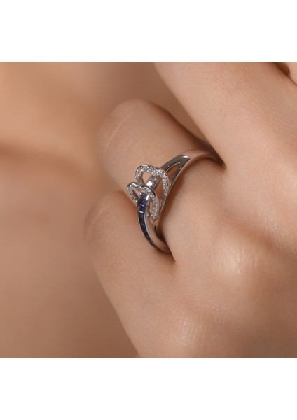 0.61 Karat Pırlanta Safir Yüzük, Gerçek Pırlanta, Sertifikalı Mücevher fiyatları