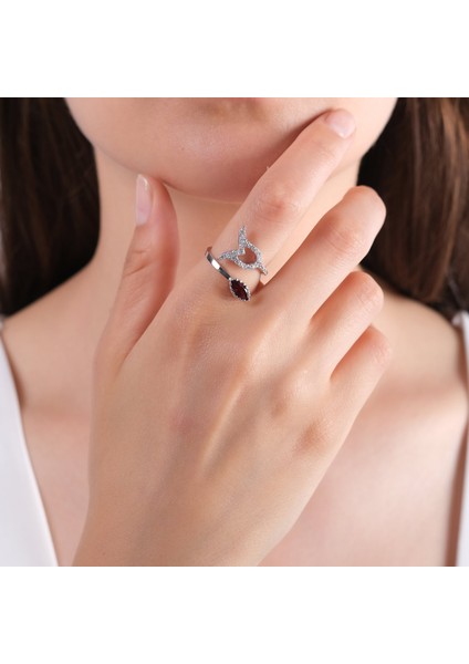 1.17 Karat Pırlanta Garnet Yüzük, Gerçek Pırlanta, Sertifikalı Mücevher fiyatları