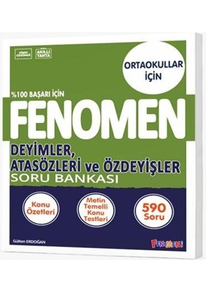 Fenomen Yayıncılık LGS 8. Sınıf Deyimler Atasözleri ve Özdeyişler Soru Bankası