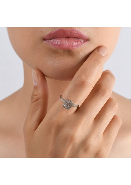 0.15 Karat Baget Pırlanta Yüzük, Gerçek Pırlanta, Sertifikalı Mücevher fiyatları