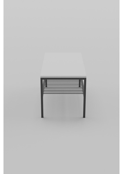 Omvo Metal Orta Sehpa | 2 Raflı Orta Sehpa Beyaz indirimleri