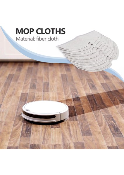 10 Adet Mikrofiber Paspas Bezi Roborock S5 S5 Max S6 S6 Pure S6 Maxv E4 E35 E2 Elektrikli Süpürge Parçalarıyla Uyumlu (Yurt Dışından) fiyatları