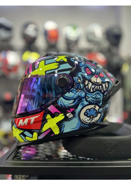 Braker Crazy Teddy Şeffaf (+1 Iridyum Vizör)