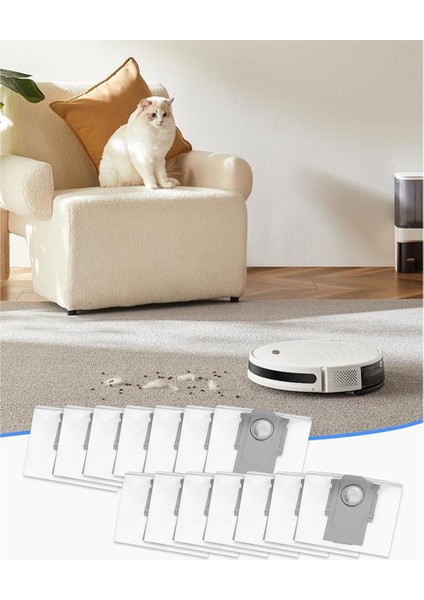 Roborock S8+/ S8 Pro Ultra/ S7 Maxv Ultra/ S7 Pro Ultra/ Q7+ / Q7 Max+/ Q8 Max+/ Q5 Pro+/t8 Elektrikli Süpürge Için Toz Torbaları (Yurt Dışından) fiyatları