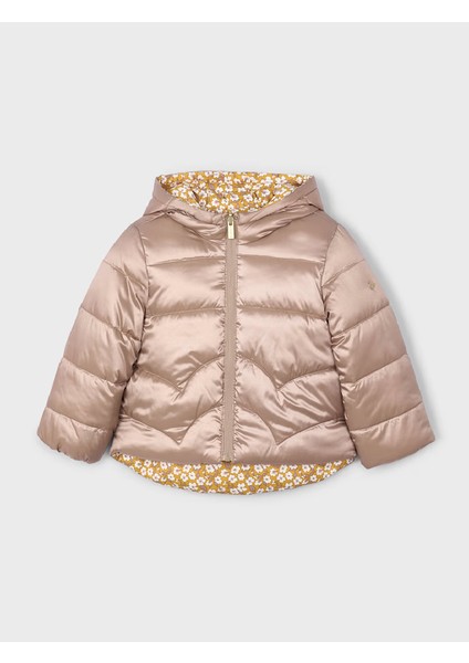 Kız Çocuk Çift Taraflı Mont 4-8 Yaş Kahve fırsatları