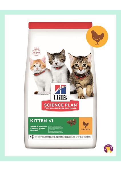 Hill’s Science Plan Kitten Tavuklu Yavru Kedi Maması 1/5 kg