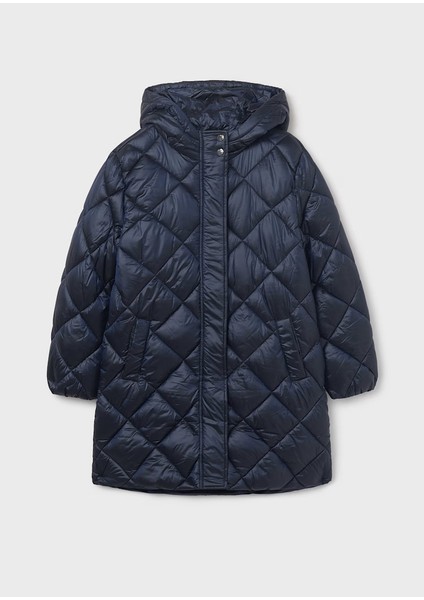 Kız Çocuk Uzun Mont 10-16 Yaş Lacivert indirimleri