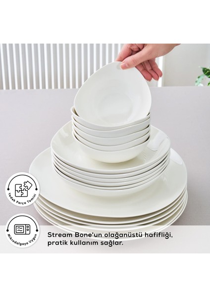 Stream Bone Rubicon 18 Parça 6 Kişilik Yemek Takımı indirimleri