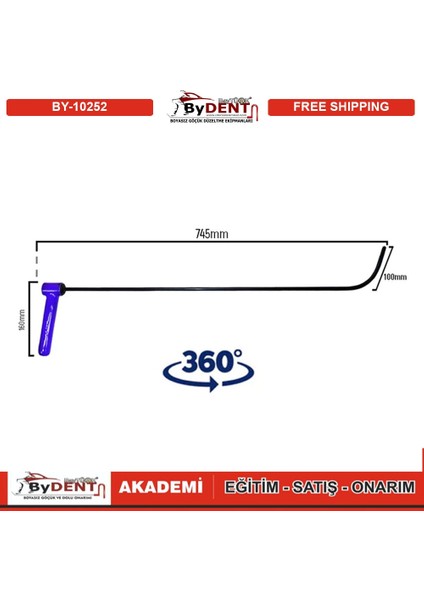 Pdr Boyasız Göçük Düzeltme Özel Çubuk Sustalı 360 Döner Kulp fiyatları
