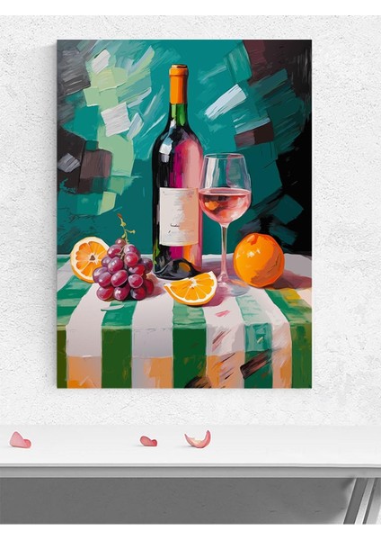 Still Life Şarap, Natürmort Ekspresyonizm Mutfak Poster - Afiş - Dekoratif Duvar Poster