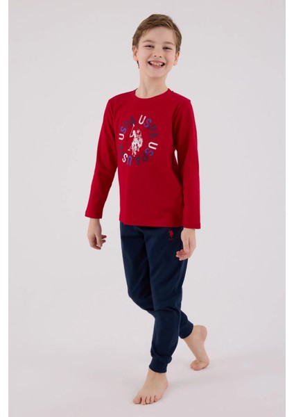 Uzun Kol Erkek Çocuk Pijama Takım 2214 modelleri