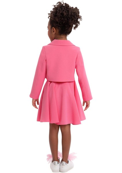 Kız Çocuk Blazer Etekli Takım 3-7 Yaş Pembe fırsatları