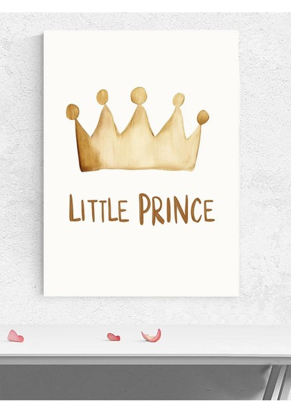Altın Prens Erkek Bebek Odası Poster, Afiş, Kreş Çocuk Odası Dekorasyon, Yenidoğan Hediye