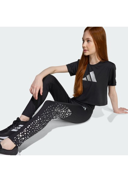 Sportswear JM3843 Training Essentials Glam Print Çocuk Tayt fırsatları