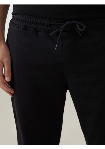 Lcw Casual Siyah Slim Fit Armürlü Erkek Pantolon modelleri