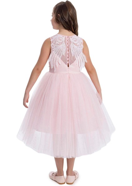 Pamina Kız Çocuk Kolsuz Kesim Elbise 8-12 Yaş Pudra indirimleri