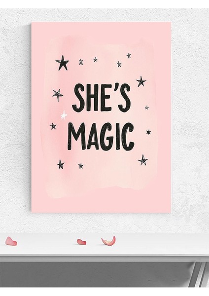 O Büyülü Kız Bebek Odası Poster, Afiş, Kreş Çocuk Odası Dekorasyon, Yenidoğan Hediye