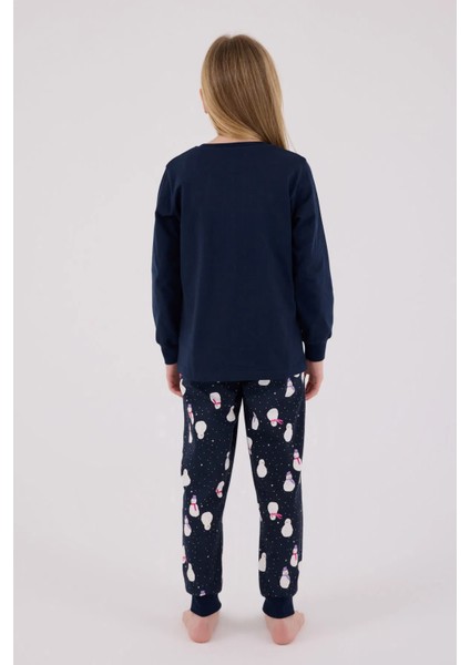 Uzun Kol Kız Çocuk Pijama Takım 3712 indirimleri