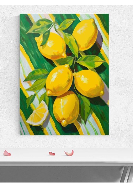 Lemon Grove, Limon Bahçesi Natürmort Mutfak Poster - Afiş - Dekoratif Duvar Poster