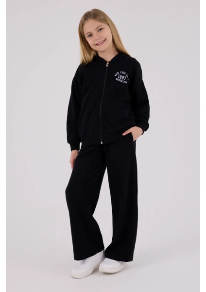 Rolypoly Kız Çocuk Eşofman Takım 9-15 Yaş Siyah