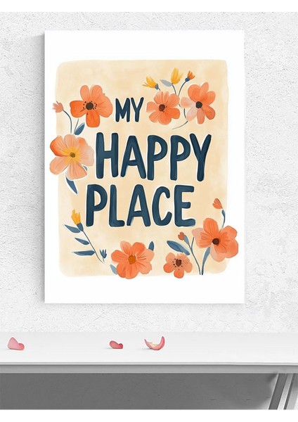 Mutlu Çiçekler Kız Bebek Odası Poster, Afiş, Kreş Çocuk Odası Dekorasyon, Yenidoğan Hediye