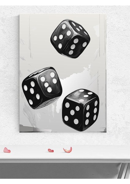 Roll The Dice, Zar Atmak Motivasyon Poster - Afiş - Ofis, Çalışma Odası Dekorasyon