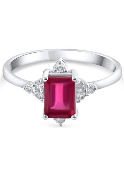 1.15 Karat Pırlanta Yakut Yüzük, Gerçek Pırlanta, Sertifikalı Mücevher